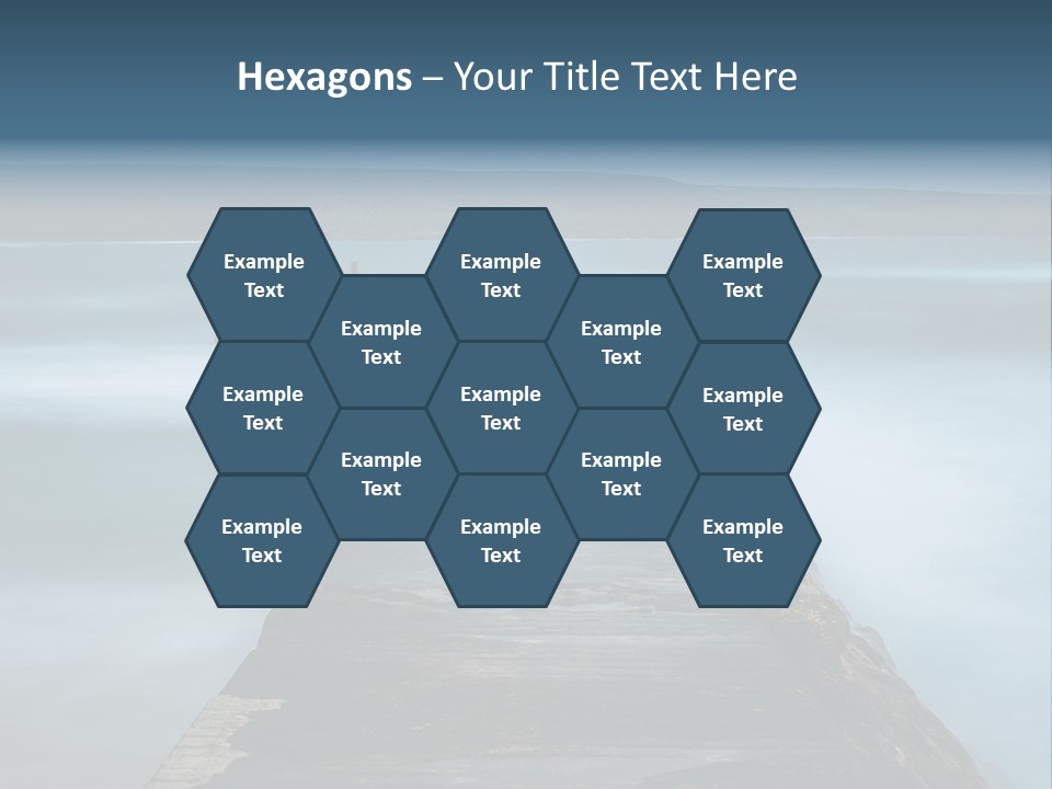 Ocean Rocks Landschaften PowerPoint Template