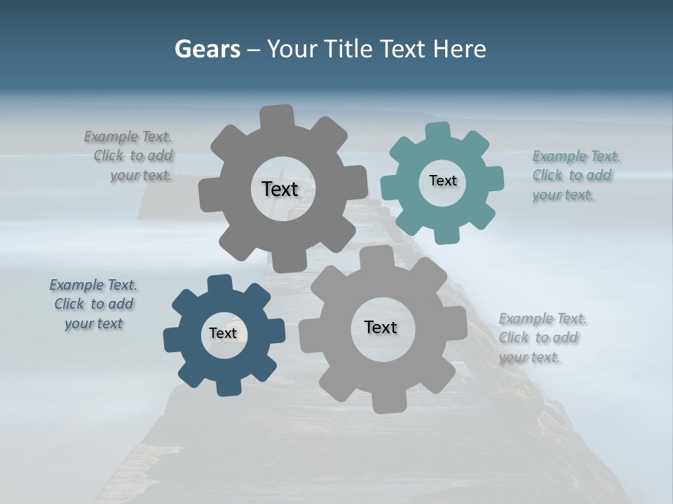 Ocean Rocks Landschaften PowerPoint Template