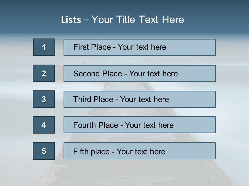 Ocean Rocks Landschaften PowerPoint Template