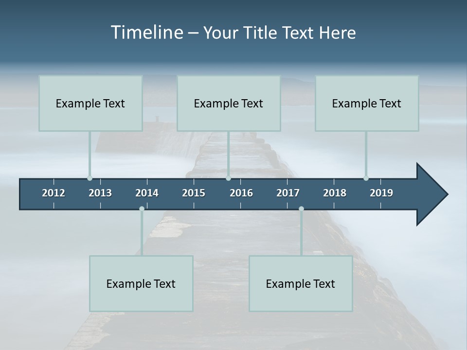 Ocean Rocks Landschaften PowerPoint Template