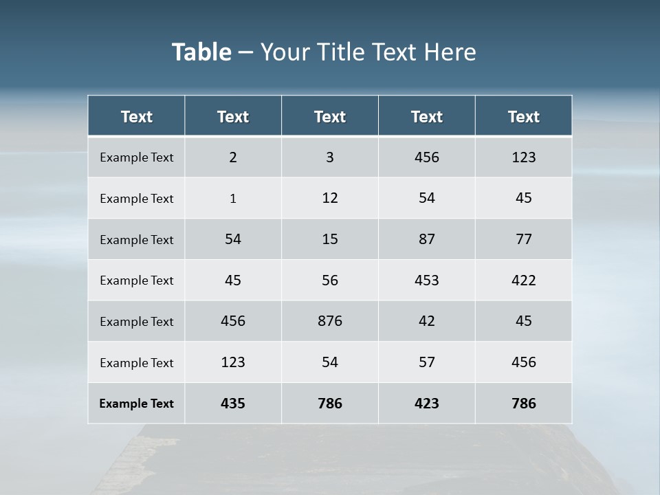 Ocean Rocks Landschaften PowerPoint Template