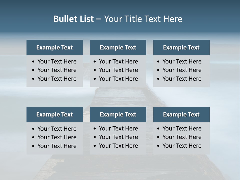 Ocean Rocks Landschaften PowerPoint Template