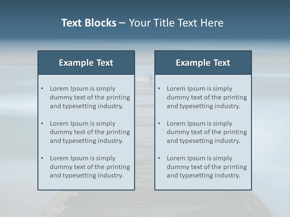 Ocean Rocks Landschaften PowerPoint Template