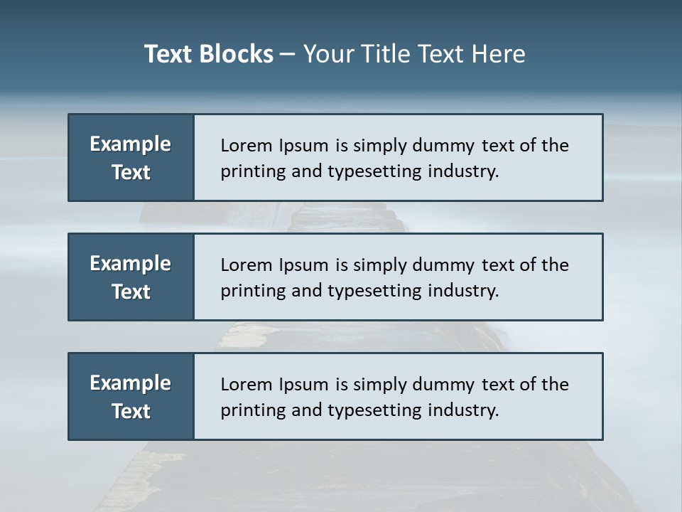 Ocean Rocks Landschaften PowerPoint Template