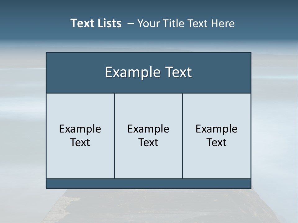 Ocean Rocks Landschaften PowerPoint Template
