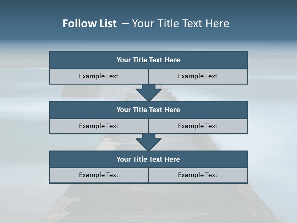Ocean Rocks Landschaften PowerPoint Template