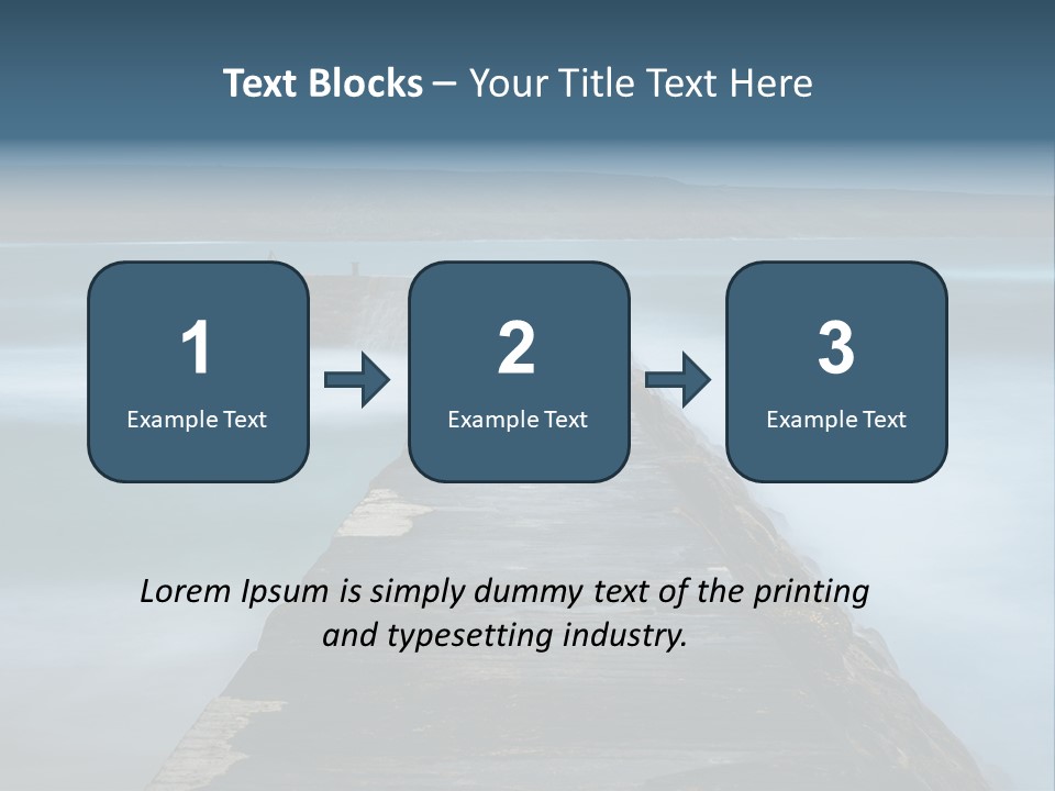 Ocean Rocks Landschaften PowerPoint Template