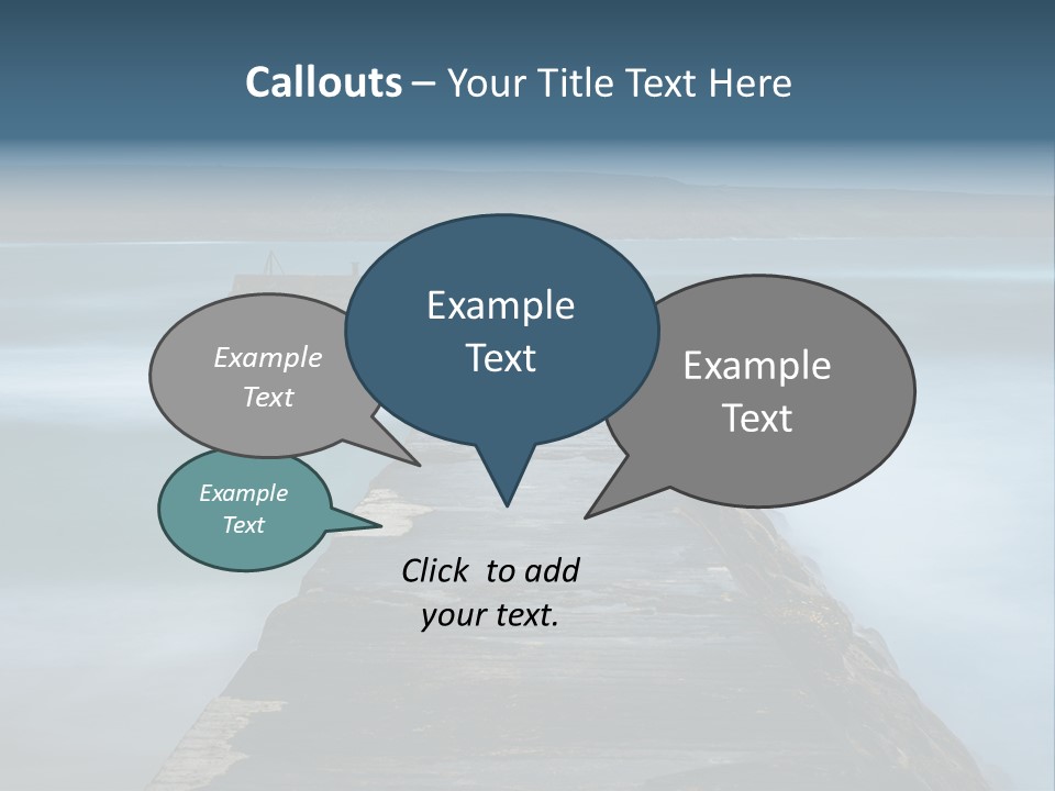 Ocean Rocks Landschaften PowerPoint Template