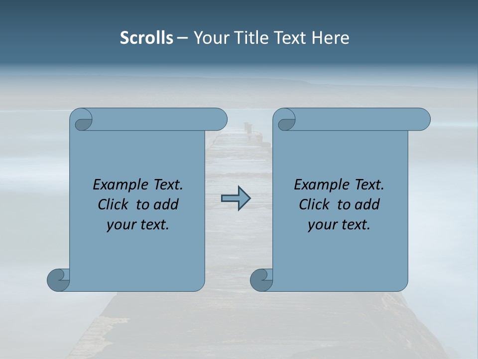Ocean Rocks Landschaften PowerPoint Template