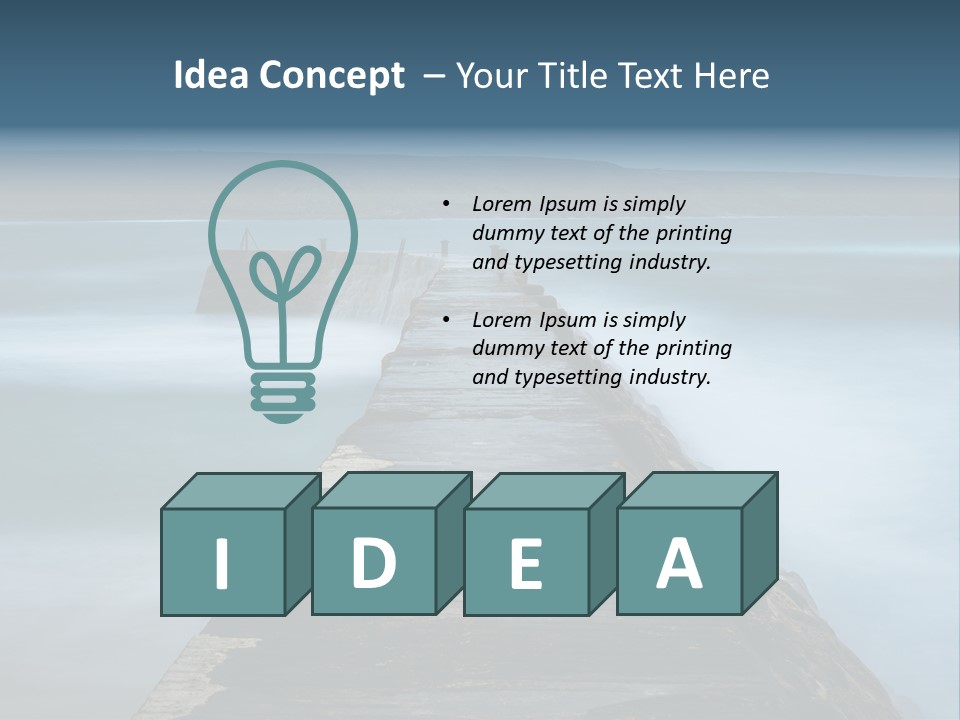 Ocean Rocks Landschaften PowerPoint Template