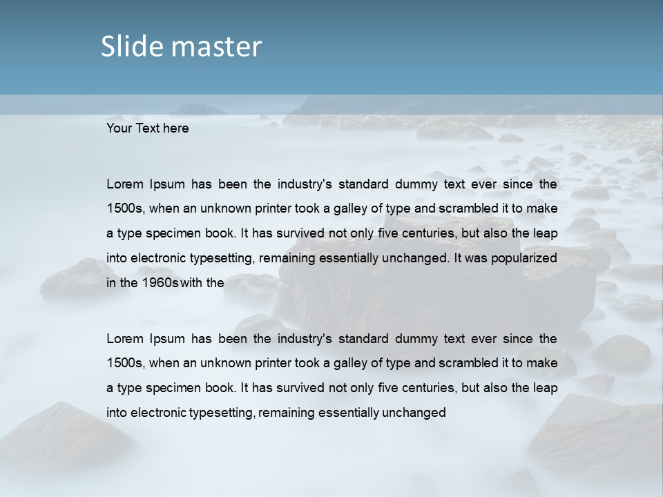 Black Style Panel PowerPoint Template