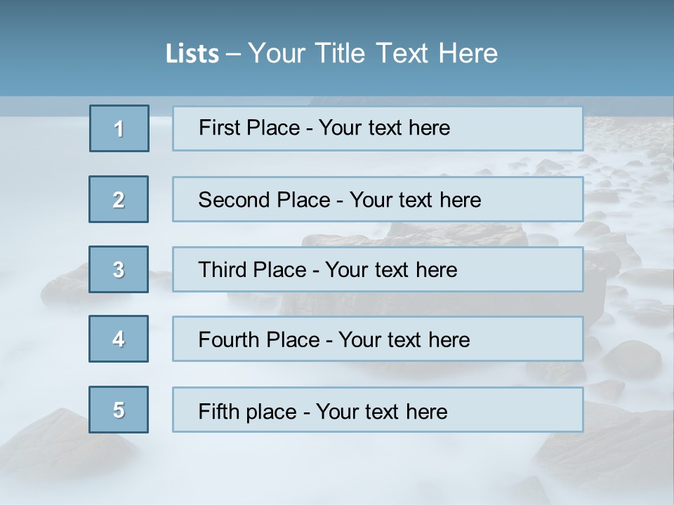 Black Style Panel PowerPoint Template