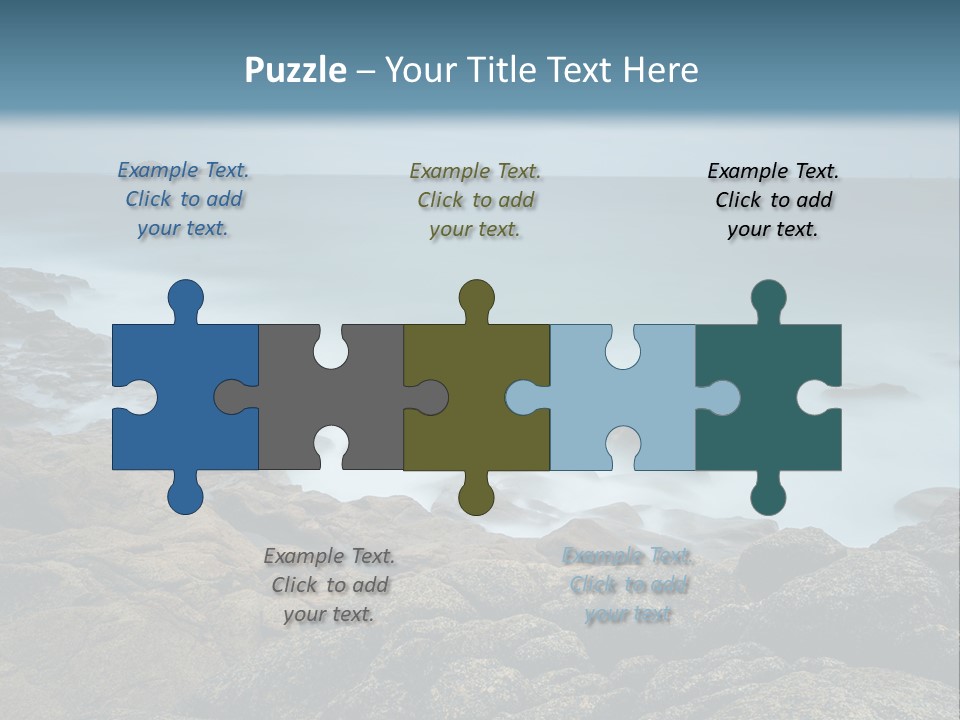 Hardwood Horizontal Bookshelves PowerPoint Template