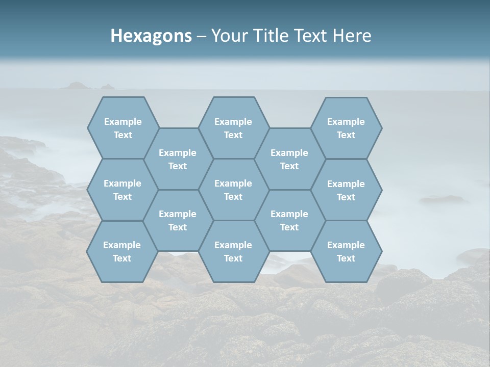 Hardwood Horizontal Bookshelves PowerPoint Template