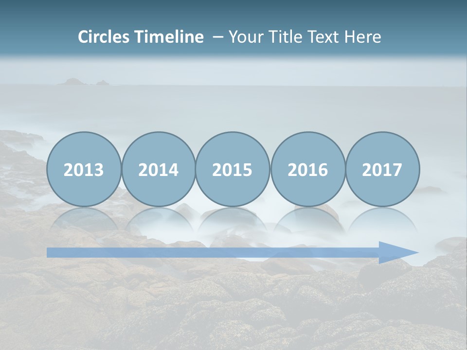 Hardwood Horizontal Bookshelves PowerPoint Template