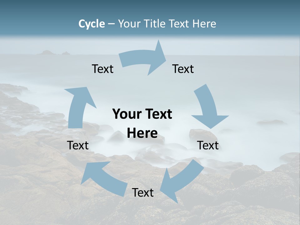 Hardwood Horizontal Bookshelves PowerPoint Template
