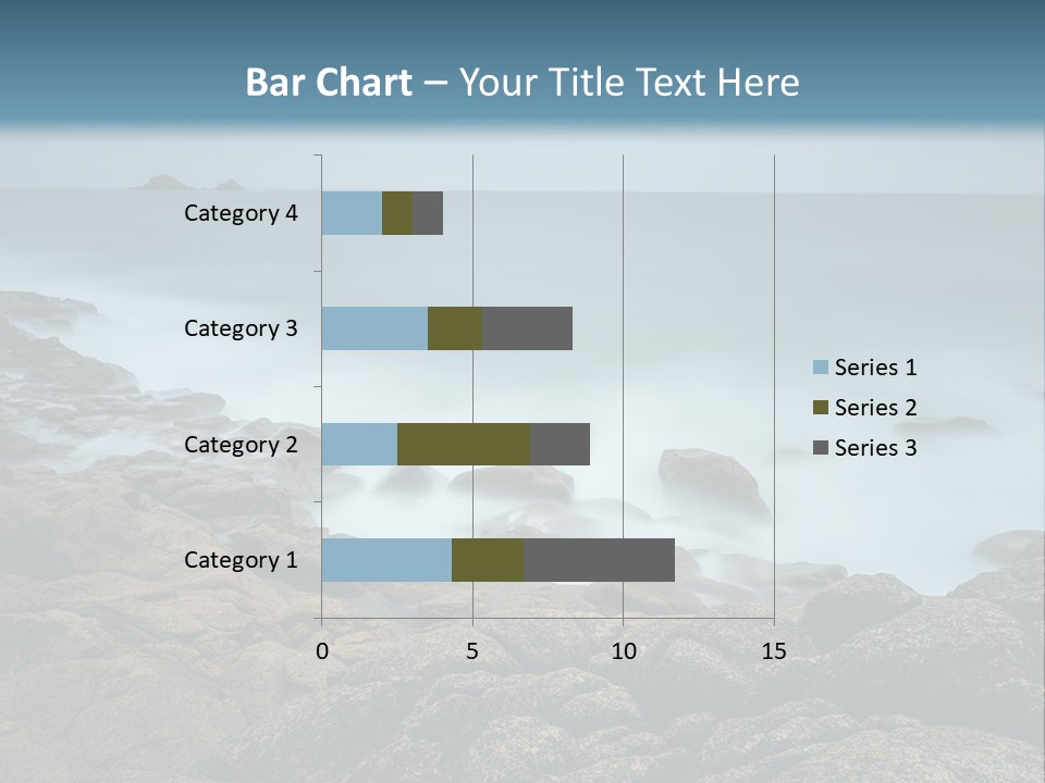 Hardwood Horizontal Bookshelves PowerPoint Template
