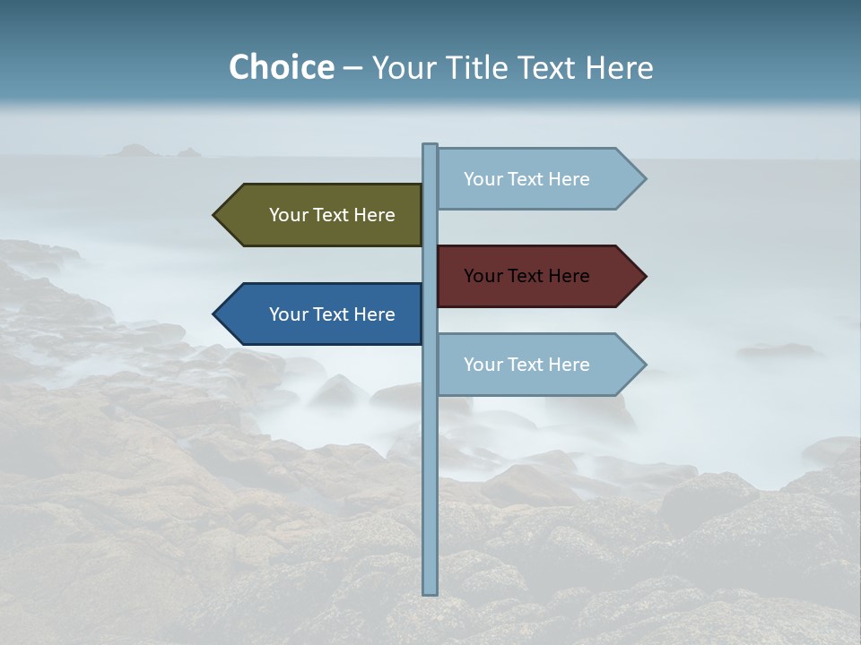 Hardwood Horizontal Bookshelves PowerPoint Template
