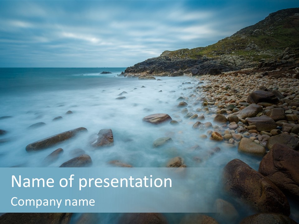 Landscapes Sea Meer PowerPoint Template