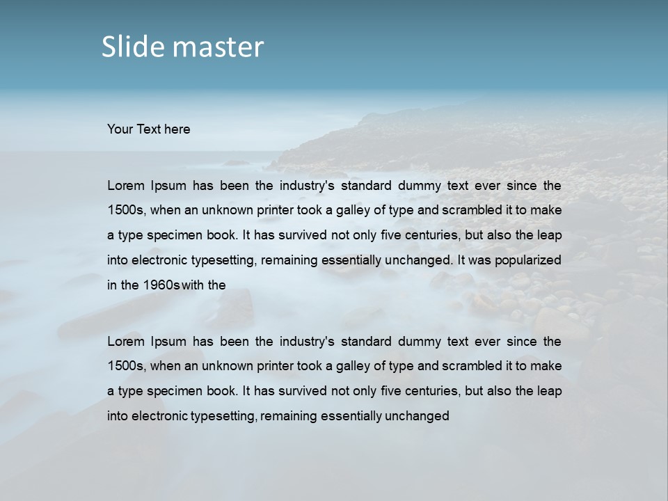 Landscapes Sea Meer PowerPoint Template