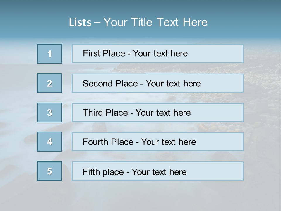 Landscapes Sea Meer PowerPoint Template