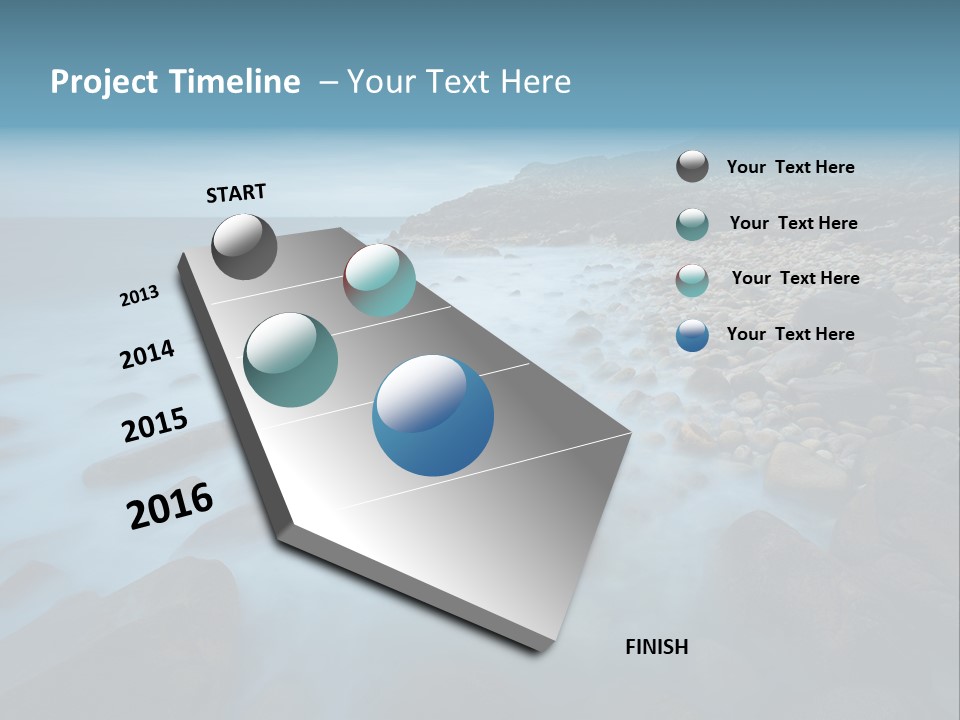 Landscapes Sea Meer PowerPoint Template