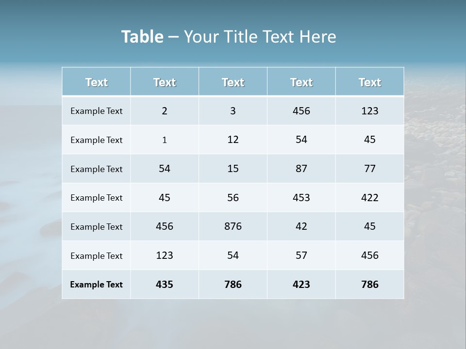 Landscapes Sea Meer PowerPoint Template