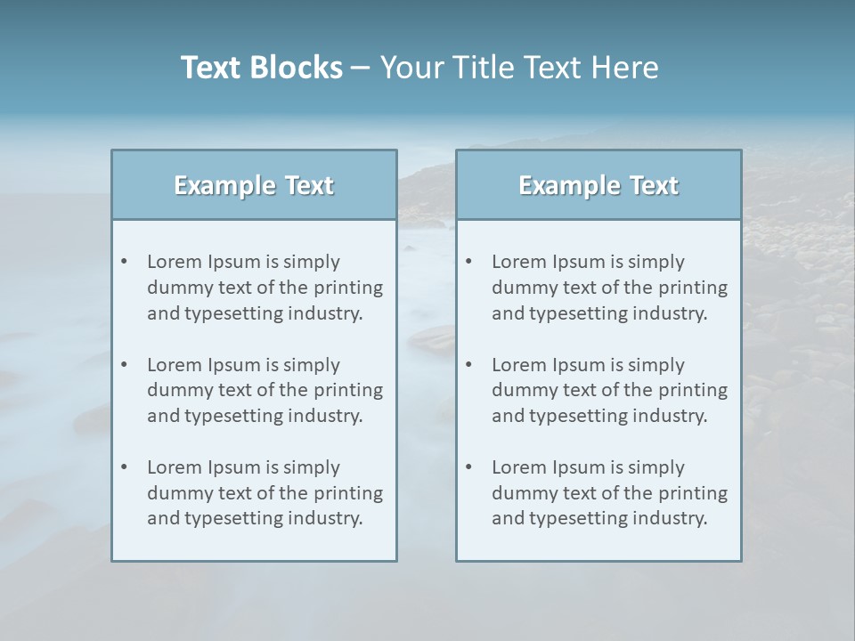 Landscapes Sea Meer PowerPoint Template