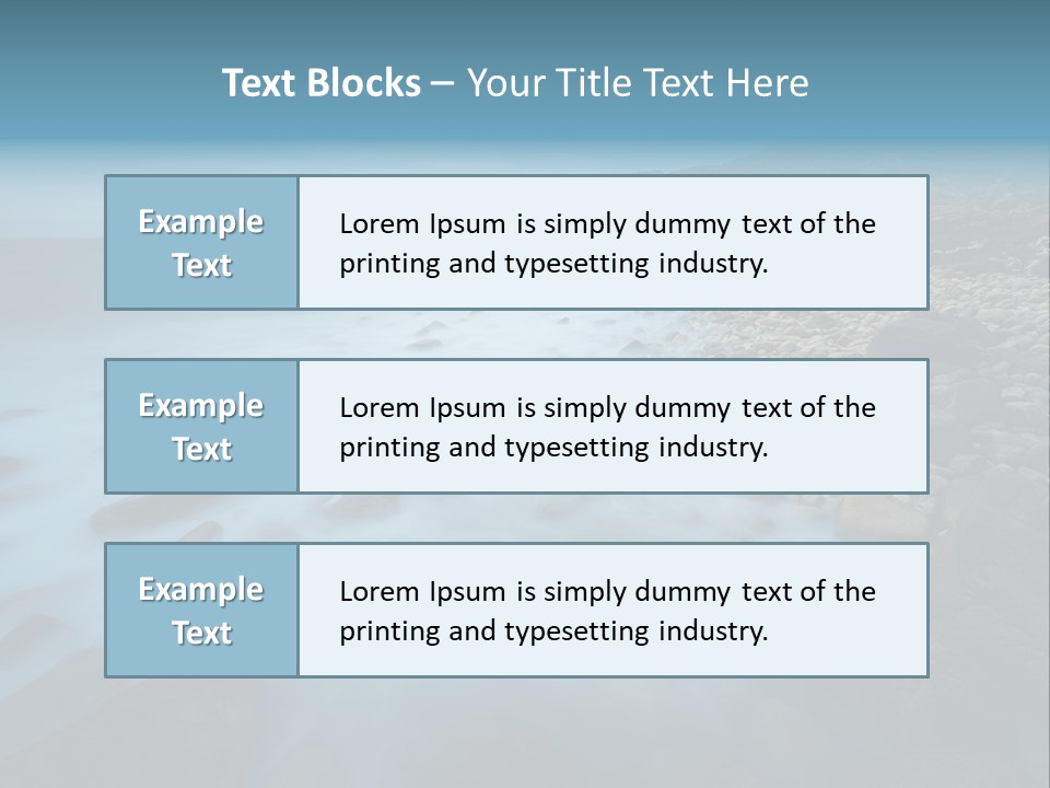 Landscapes Sea Meer PowerPoint Template