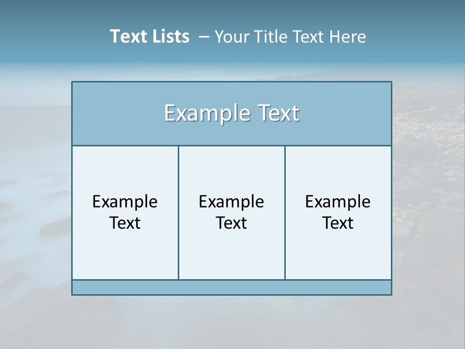 Landscapes Sea Meer PowerPoint Template