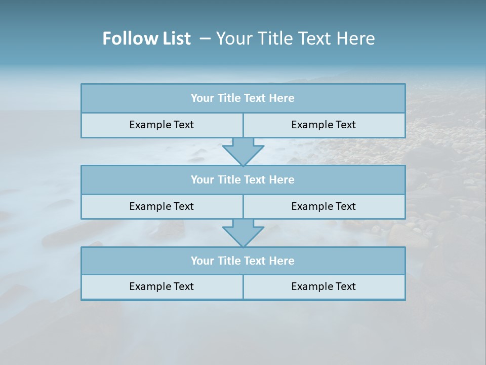 Landscapes Sea Meer PowerPoint Template