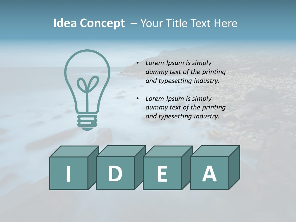 Landscapes Sea Meer PowerPoint Template