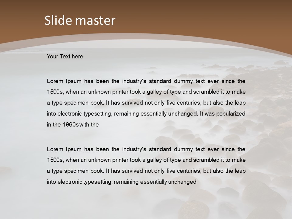 Seasons Sea Water PowerPoint Template