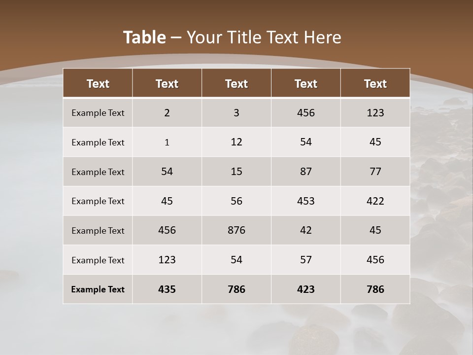 Seasons Sea Water PowerPoint Template