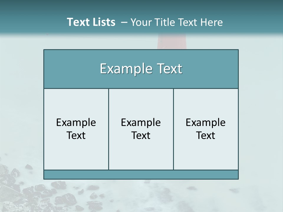 Water Winter Seasons PowerPoint Template