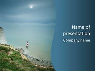 Sea Seasons Beachy Head PowerPoint Template