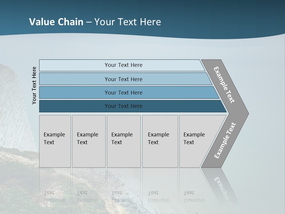 Sea Seasons Beachy Head PowerPoint Template
