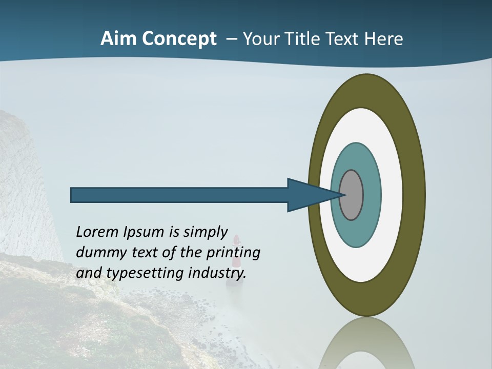 Sea Seasons Beachy Head PowerPoint Template