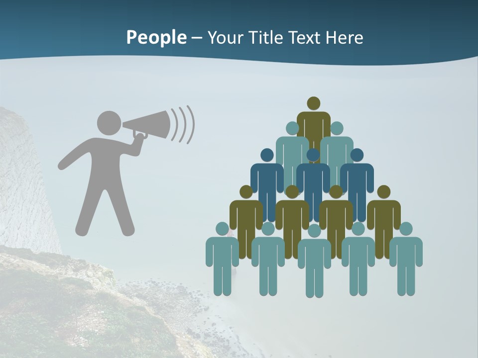 Sea Seasons Beachy Head PowerPoint Template