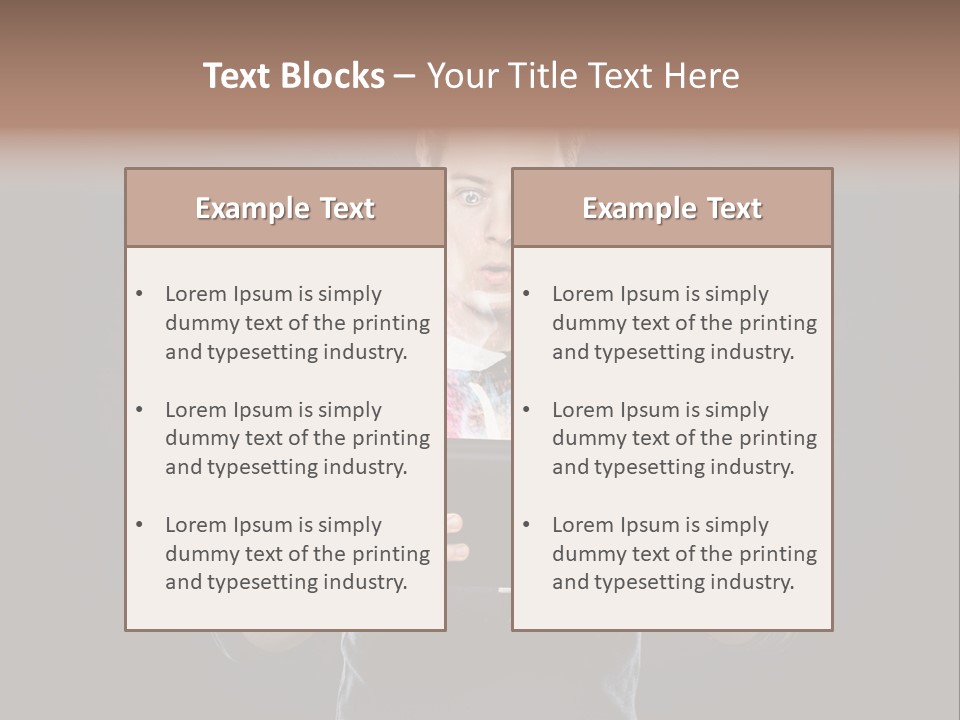 Computer Graphic Touch Screen PowerPoint Template