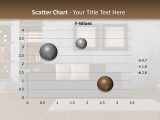 Hardwood Horizontal Bookshelves PowerPoint Template