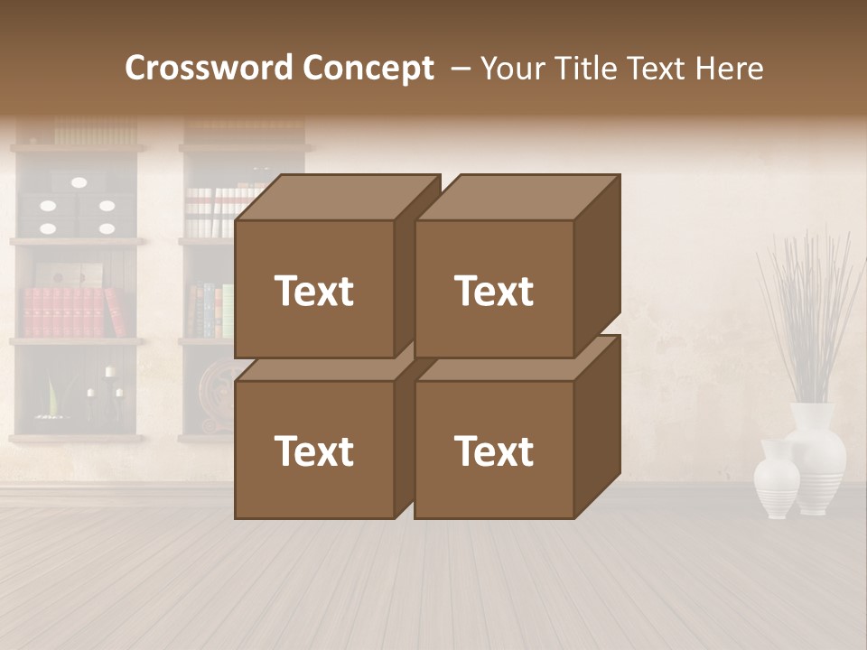 Interior Hardwood Grunge PowerPoint Template