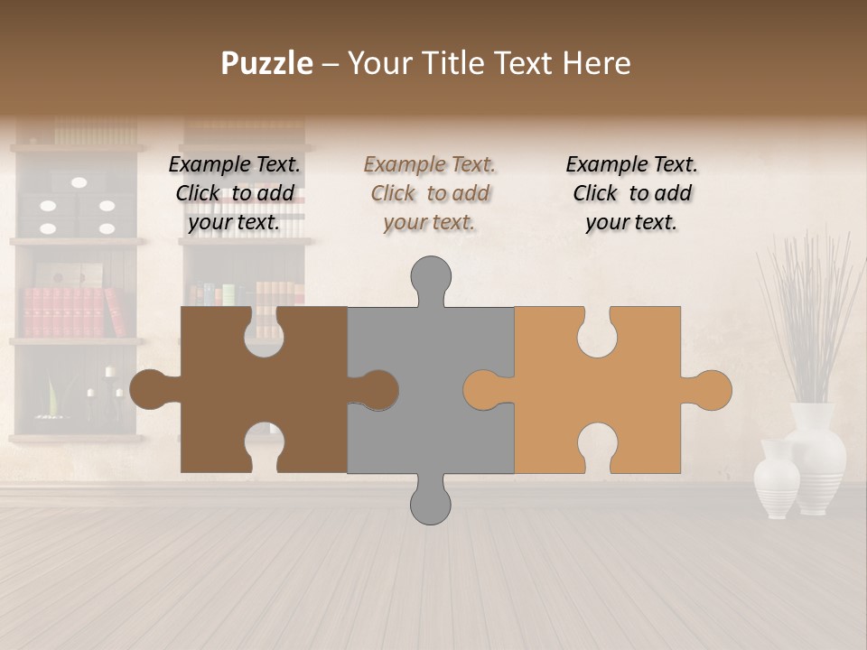 Interior Hardwood Grunge PowerPoint Template