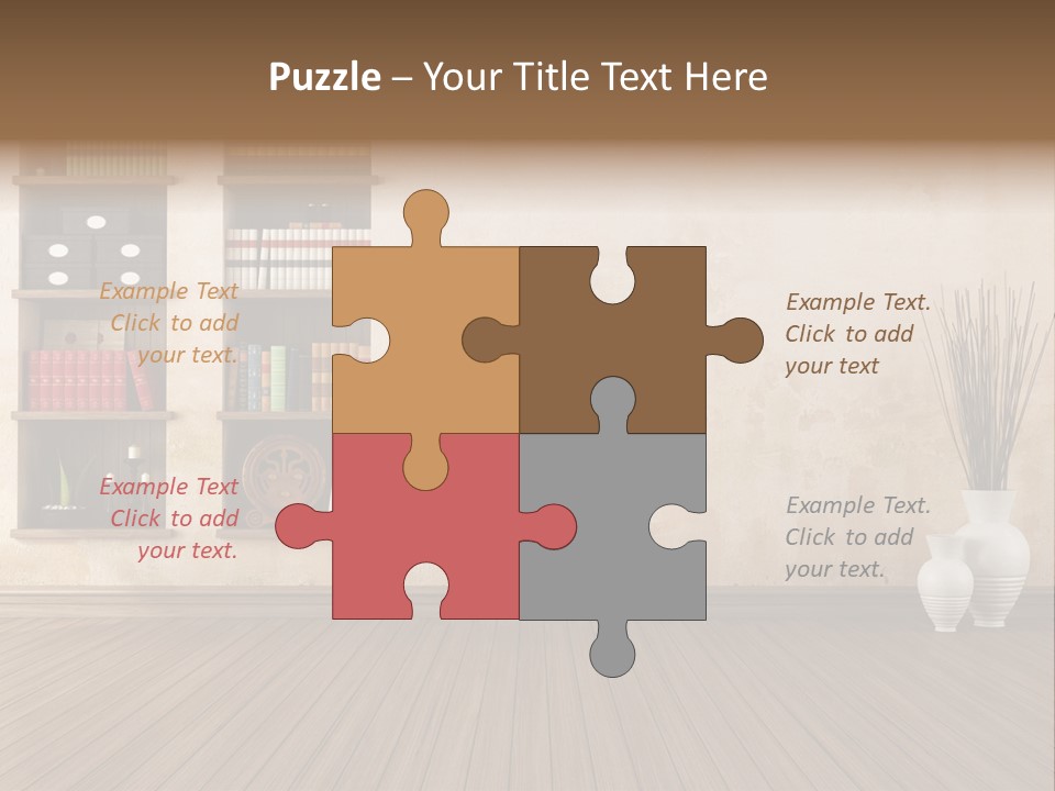 Interior Hardwood Grunge PowerPoint Template