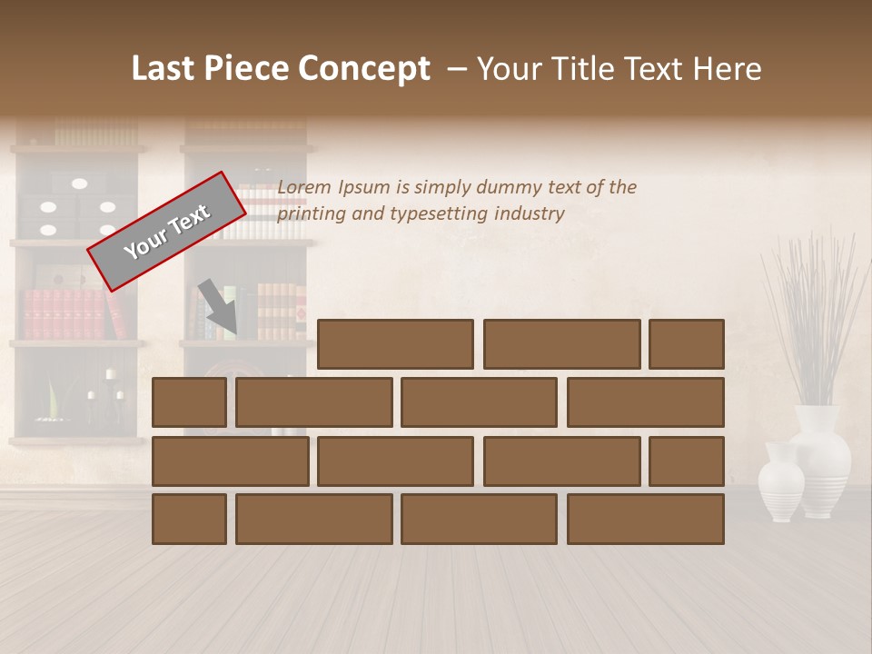 Interior Hardwood Grunge PowerPoint Template