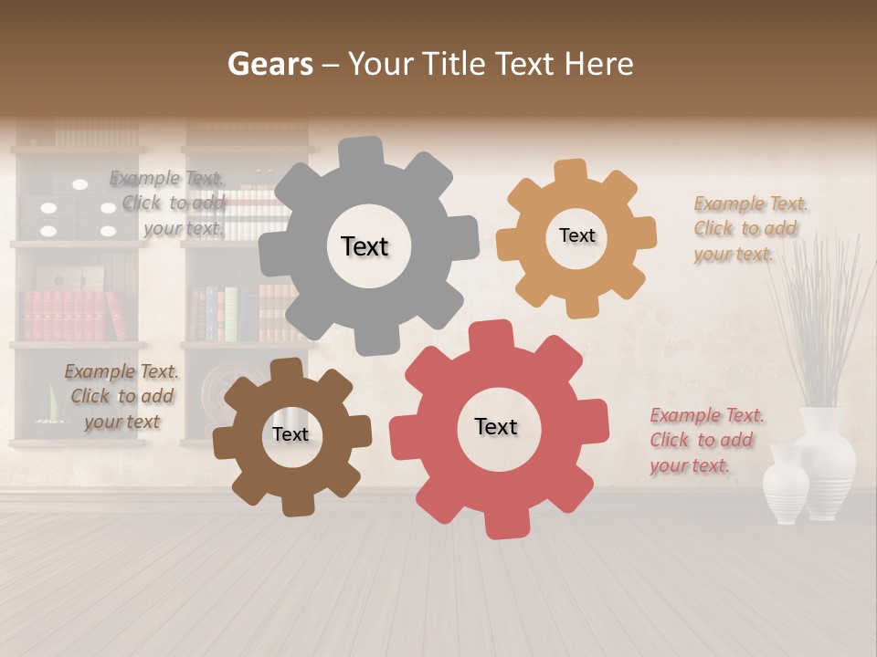 Interior Hardwood Grunge PowerPoint Template