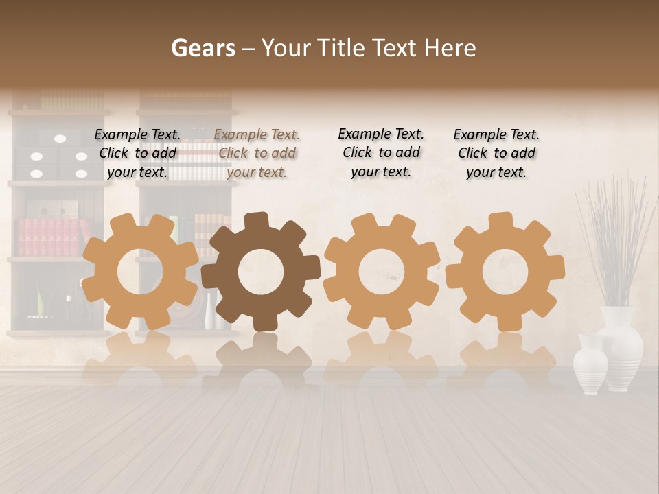 Interior Hardwood Grunge PowerPoint Template