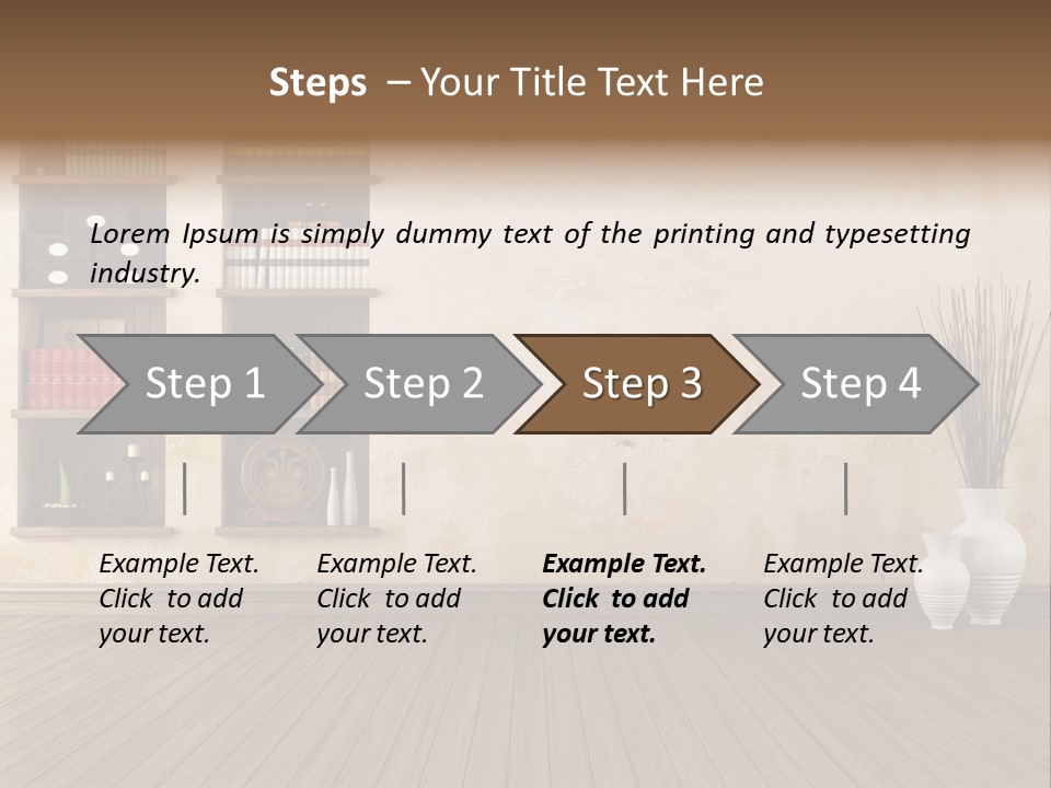 Interior Hardwood Grunge PowerPoint Template