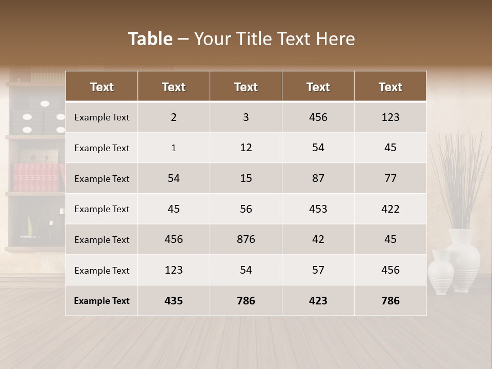 Interior Hardwood Grunge PowerPoint Template