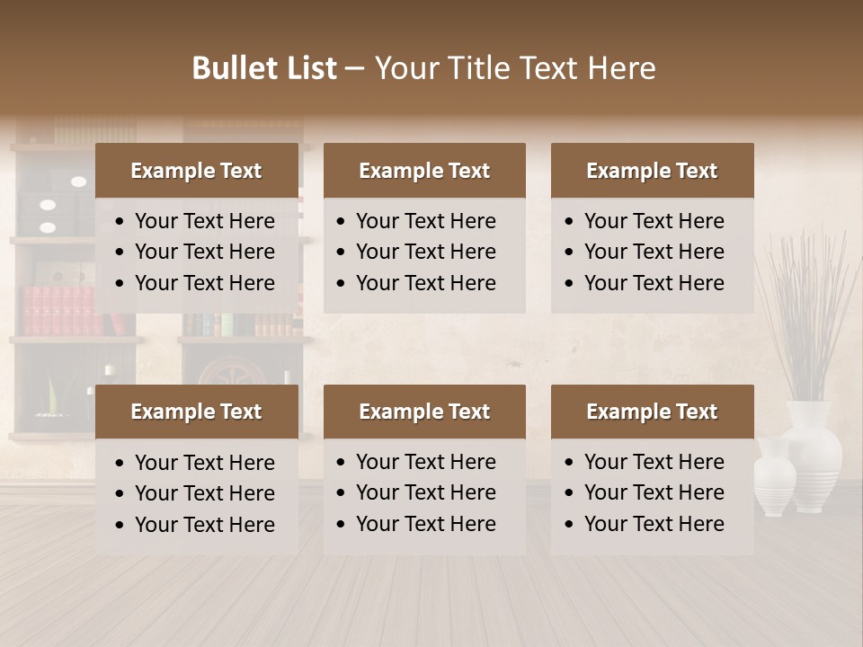 Interior Hardwood Grunge PowerPoint Template